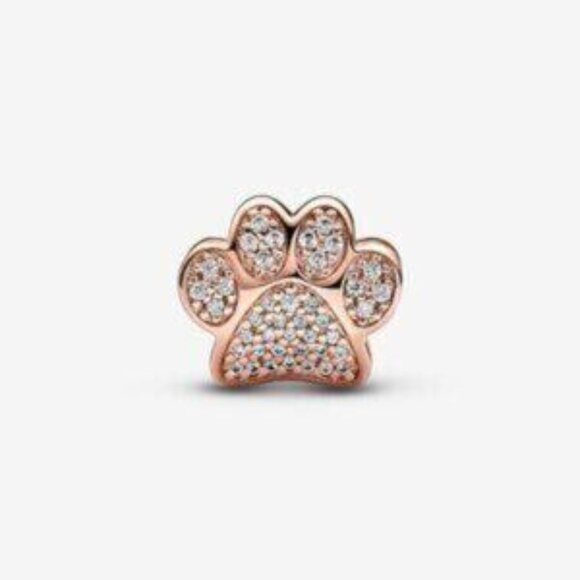 Pandora Sparkling Paw Print Charm - Picture 3 of 4
